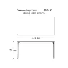 Tuintafelblad in porseleinen aardewerk Made in Italy - Tarik Viadurini