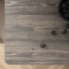 Vaste eettafel in metaal en gestratificeerd Hpl Made in Italy - Bastiano Viadurini