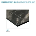 Vaste eettafel in metaal en gestratificeerd Hpl Made in Italy - Bastiano Viadurini