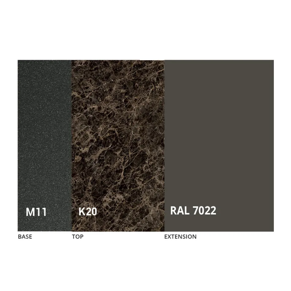 Ronde eettafel met uitschuifbaar blad tot 180 cm Gemaakt in Italië - Muschio Viadurini