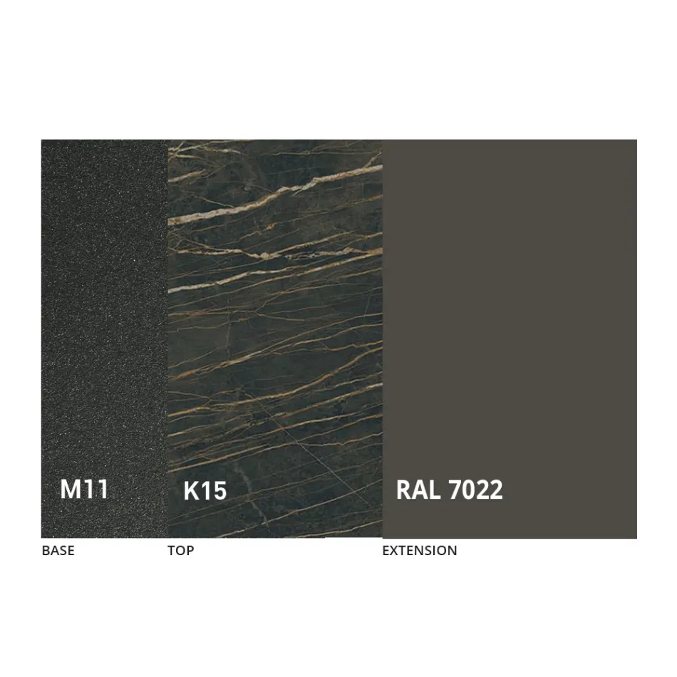 Ronde eettafel met uitschuifbaar blad tot 180 cm Gemaakt in Italië - Muschio Viadurini