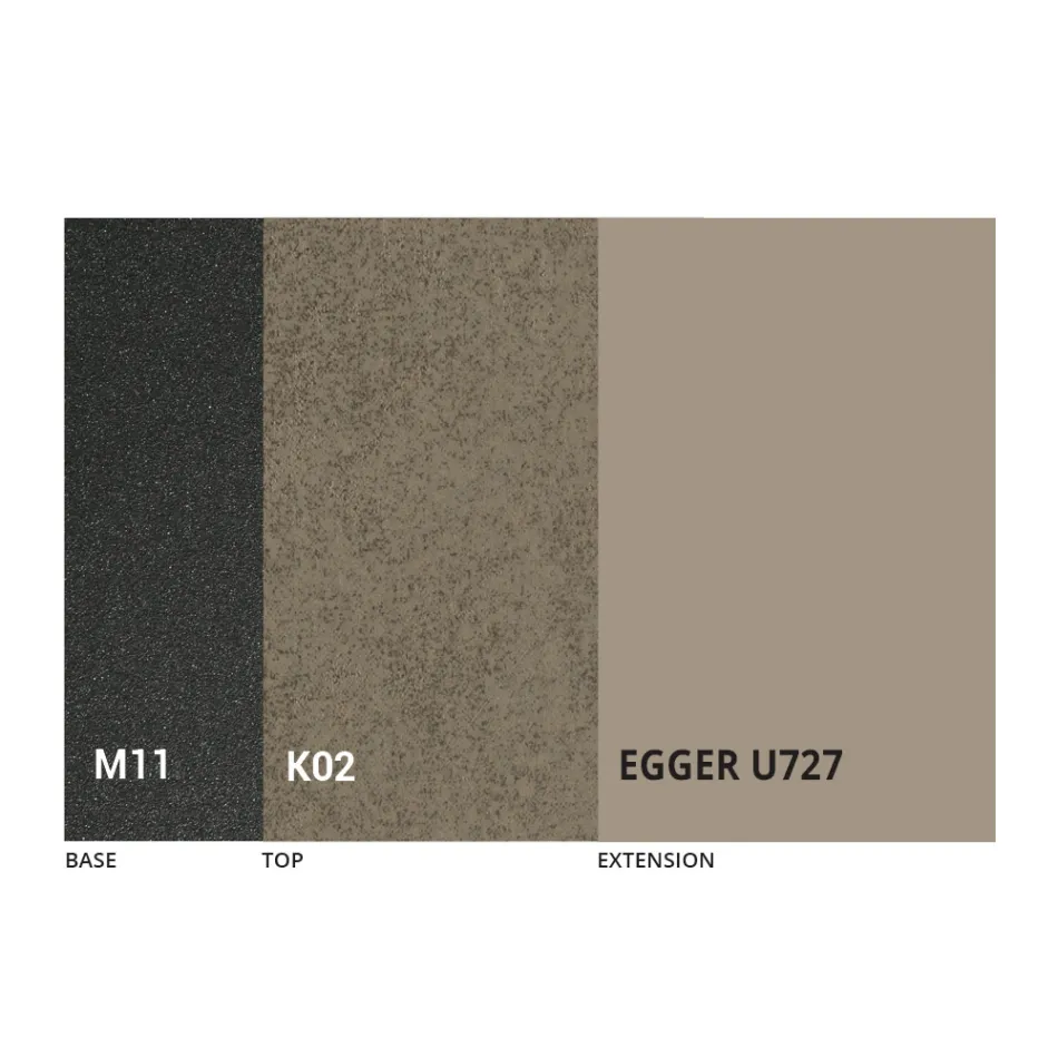 Ronde eettafel uitschuifbaar tot 270 cm in keramiek Gemaakt in Italië - Muschio Viadurini