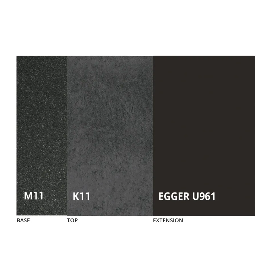 Ronde eettafel uitschuifbaar tot 270 cm in keramiek Gemaakt in Italië - Muschio Viadurini