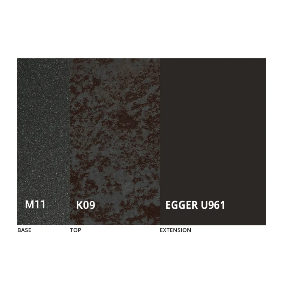 Ronde eettafel uitschuifbaar tot 270 cm in keramiek Gemaakt in Italië - Muschio Viadurini