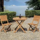 Vierkante buitentafel van acaciahout - Zonsondergang Viadurini