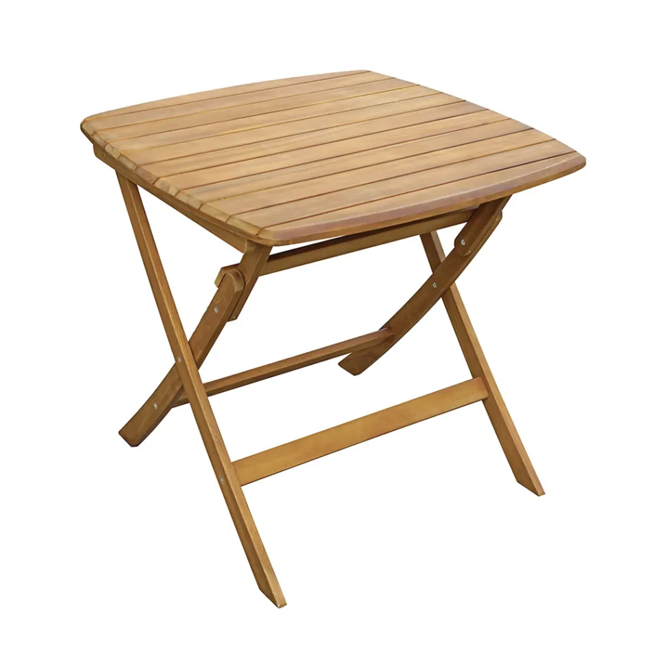 Vierkante buitentafel van acaciahout - Zonsondergang Viadurini