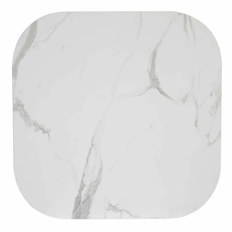 Vierkante eettafel, HPL Top - negentiende eeuw door dia Viadurini