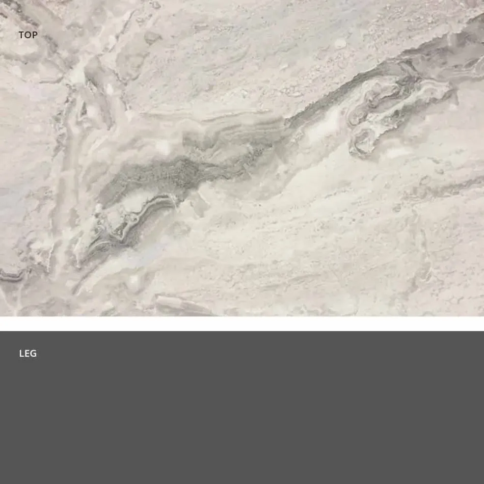 Vierkante eettafel, HPL Top - negentiende eeuw door dia Viadurini