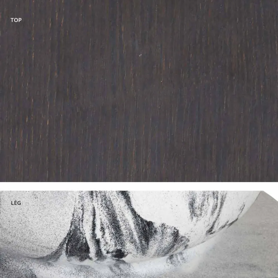 Vierkante eettafel, HPL Top - negentiende eeuw door dia Viadurini