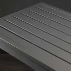 Vaste vierkante tuintafel van aluminium - Marker Viadurini