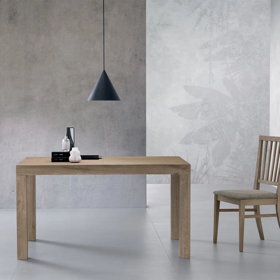 Uitschuifbare rechthoekige tafel in Lamianto (300 cm of 340 cm) - Passoa Viadurini