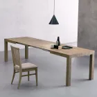 Uitschuifbare rechthoekige tafel in Lamianto (300 cm of 340 cm) - Passoa Viadurini