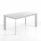 Uitschuifbare tafel tot 220 cm mat wit Jordy Viadurini