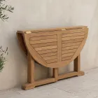 Opklapbare tuintafel in teakhout - Yggdrasil Viadurini