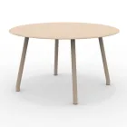 130 cm ronde aluminium buitentafel in verschillende afwerkingen - Resplendent Viadurini