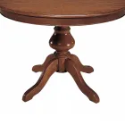Ronde tafel met verlengstuk van 34 cm Made in Italy - Tellus Viadurini