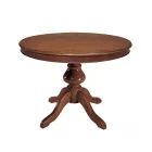 Ronde tafel met verlengstuk van 34 cm Made in Italy - Tellus Viadurini