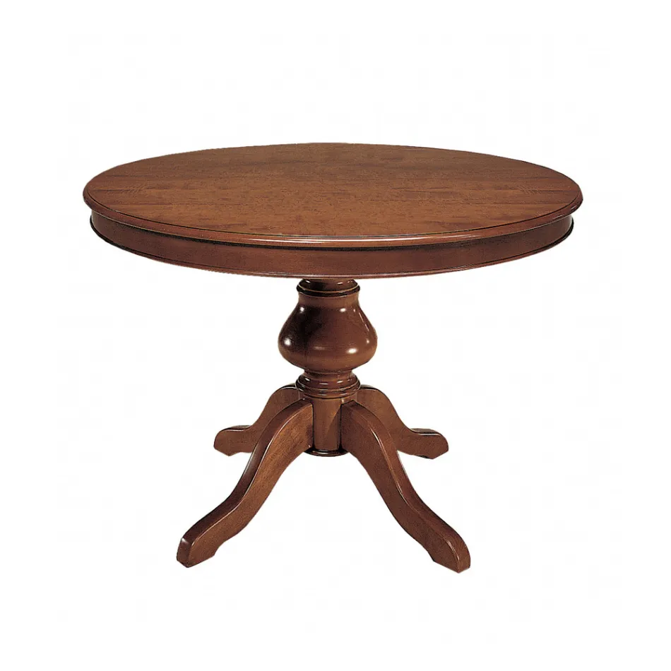 Ronde tafel met verlengstuk van 34 cm Made in Italy - Tellus Viadurini