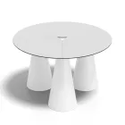 Ronde tafel voor binnen en buiten, verkrijgbaar in twee maten, gemaakt van HPL in Italië - Velario Viadurini
