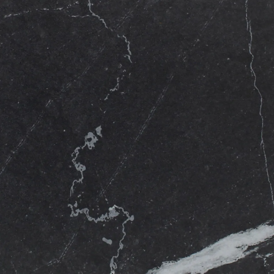 Ronde buitentafel in zwart Marquinia-keramiek Made in Italy - Pegaso Viadurini