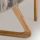 Ronde buitentafel in Orobico Luxe keramiek Made in Italy - Pegaso Viadurini