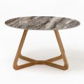 Ronde buitentafel in Orobico Luxe keramiek Made in Italy - Pegaso