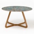 Ronde buitentafel in Santos keramiek Made in Italy - Pegaso