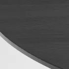 Ronde eettafel van essenhoutfineer - Libra Viadurini