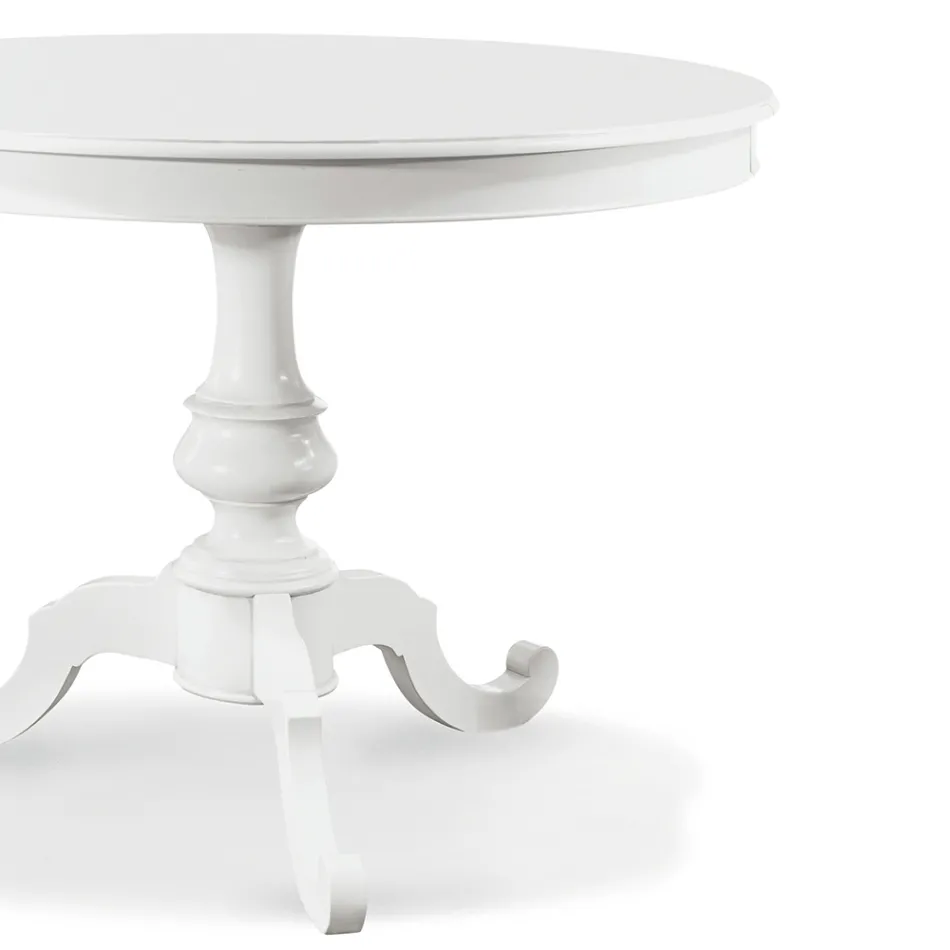 Ronde uitschuifbare woonkamertafel in hout Made in Italy - Vittoria Viadurini