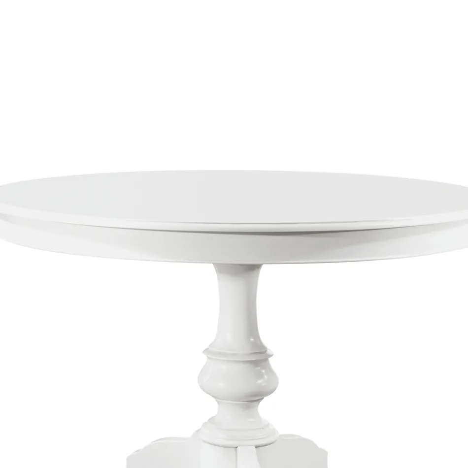 Ronde uitschuifbare woonkamertafel in hout Made in Italy - Vittoria Viadurini