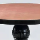 Rond klassiek design in gepolijst mahoniehouten tafel, 150cm diameter, Akim Viadurini