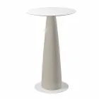 Polyethyleen ronde tafel Slide Hoplà (H110) hpl top made in Italy Viadurini