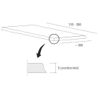 Eetkamertafel met ontschorst eiken blad, gemaakt in Italië - Pinokkio Viadurini