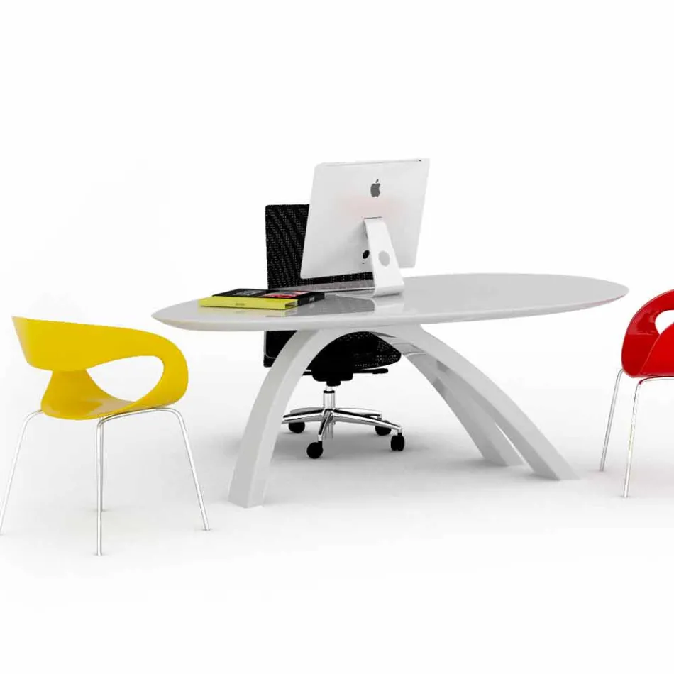 Jatz II designbureau tafel / bureau gemaakt in Italië Viadurini