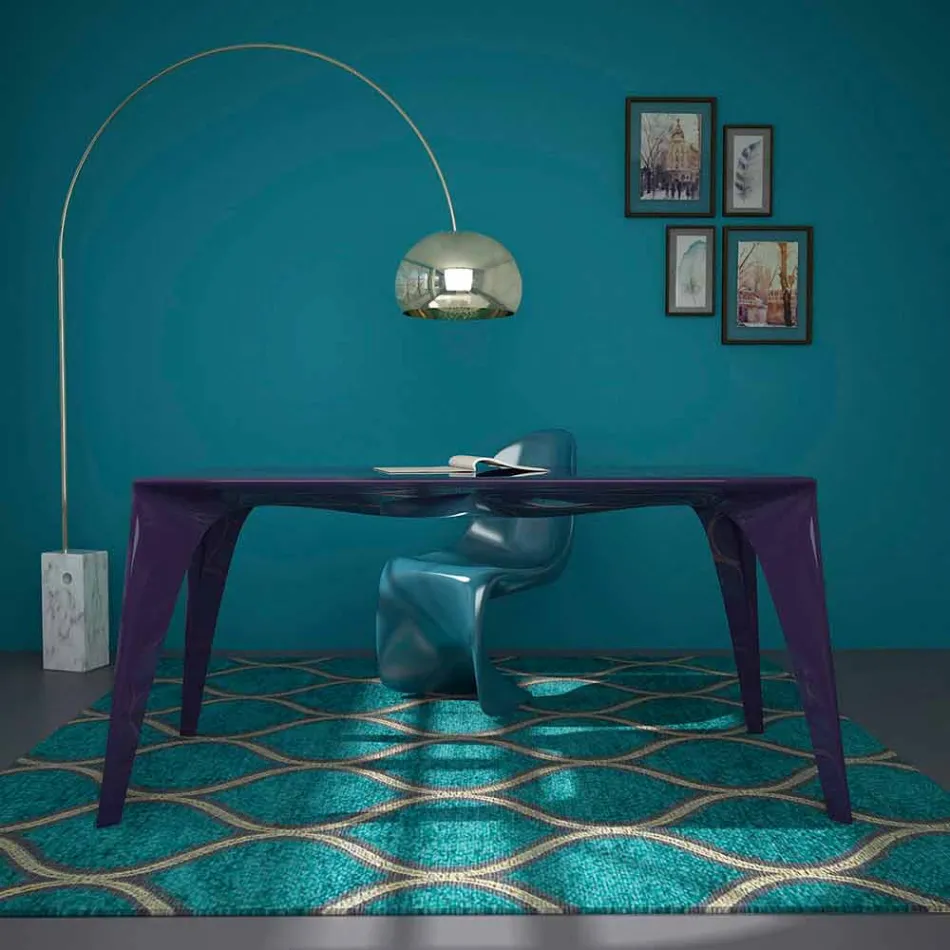 Moderne design bureau tafel geproduceerd in Italië, Pomarolo Viadurini