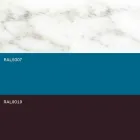 Moderne salontafel in staal met design marmeren blad - Aronte Viadurini