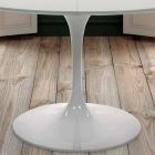 Ronde tafel uitschuifbaar tot 170 cm in laminaat Made in Italy - Dollars Viadurini