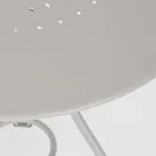 Ronde tuintafel in Shabby Chich-stijl in geverfd staal - Betovering Viadurini