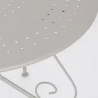 Ronde tuintafel in Shabby Chich-stijl in geverfd staal - Betovering Viadurini