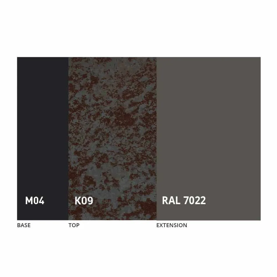 Ronde eettafel uitschuifbaar tot 165 cm met keramisch blad - Pistolero Viadurini