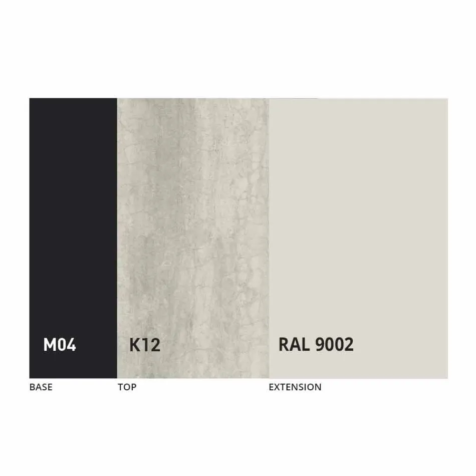 Ronde eettafel uitschuifbaar tot 165 cm met keramisch blad - Pistolero Viadurini