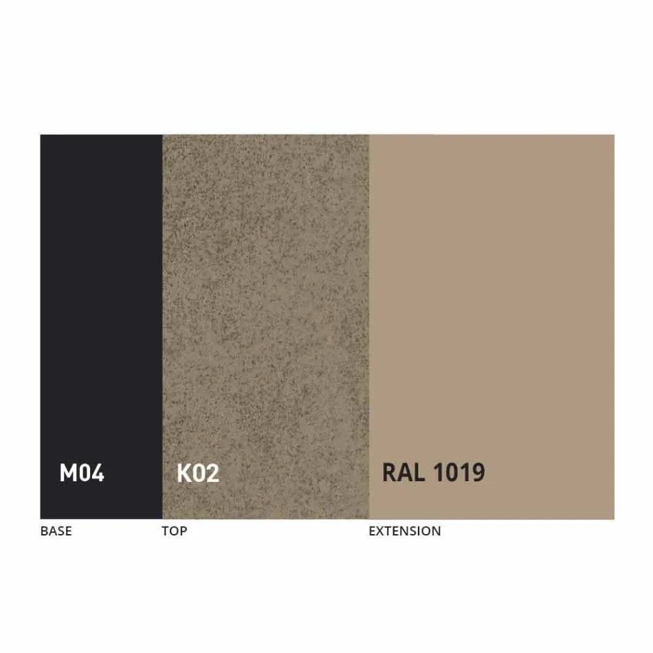 Ronde eettafel uitschuifbaar tot 165 cm met keramisch blad - Pistolero Viadurini