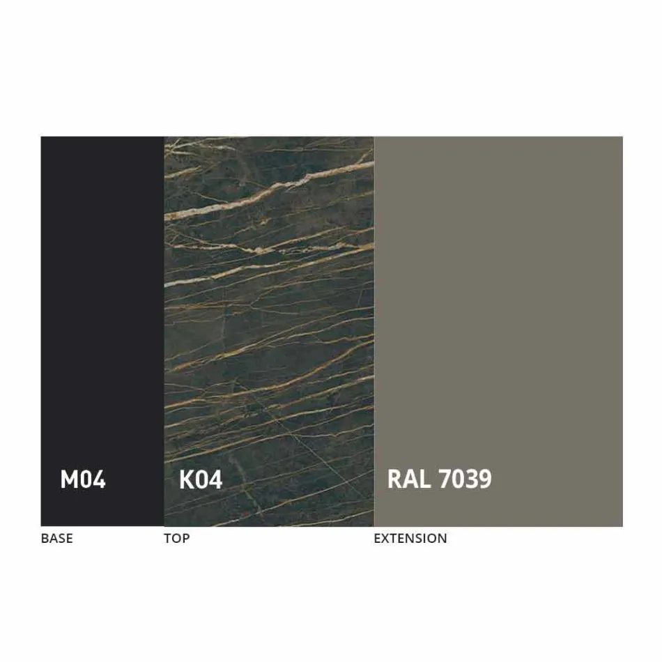 Ronde eettafel uitschuifbaar tot 165 cm met keramisch blad - Pistolero Viadurini