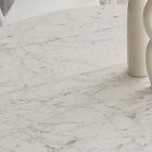 Ronde tafel van 120 cm met witte Carrara-marmeren blad Viadurini