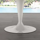 Ronde tafel van 120 cm met witte Carrara-marmeren blad Viadurini