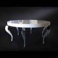 Ronde tafel moderne MDF en Luigi staal