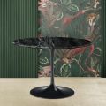 Eero Saarinen Tulip Tafel H 74 met Groen Alpi Marmer Bovenblad Made in Italy - Scarlet