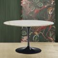 Eero Saarinen H 74 Tulip Tafel in Goud Calacatta Marmer Made in Italy - Scarlet