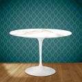 Tulp Tafel Eero Saarinen H 74 Rond in Keramiek Entzo Made in Italy - Scharlaken