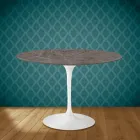 Tulp Tafel Eero Saarinen H 73 Rond in Keramiek Kira Made in Italy - Scharlaken Viadurini